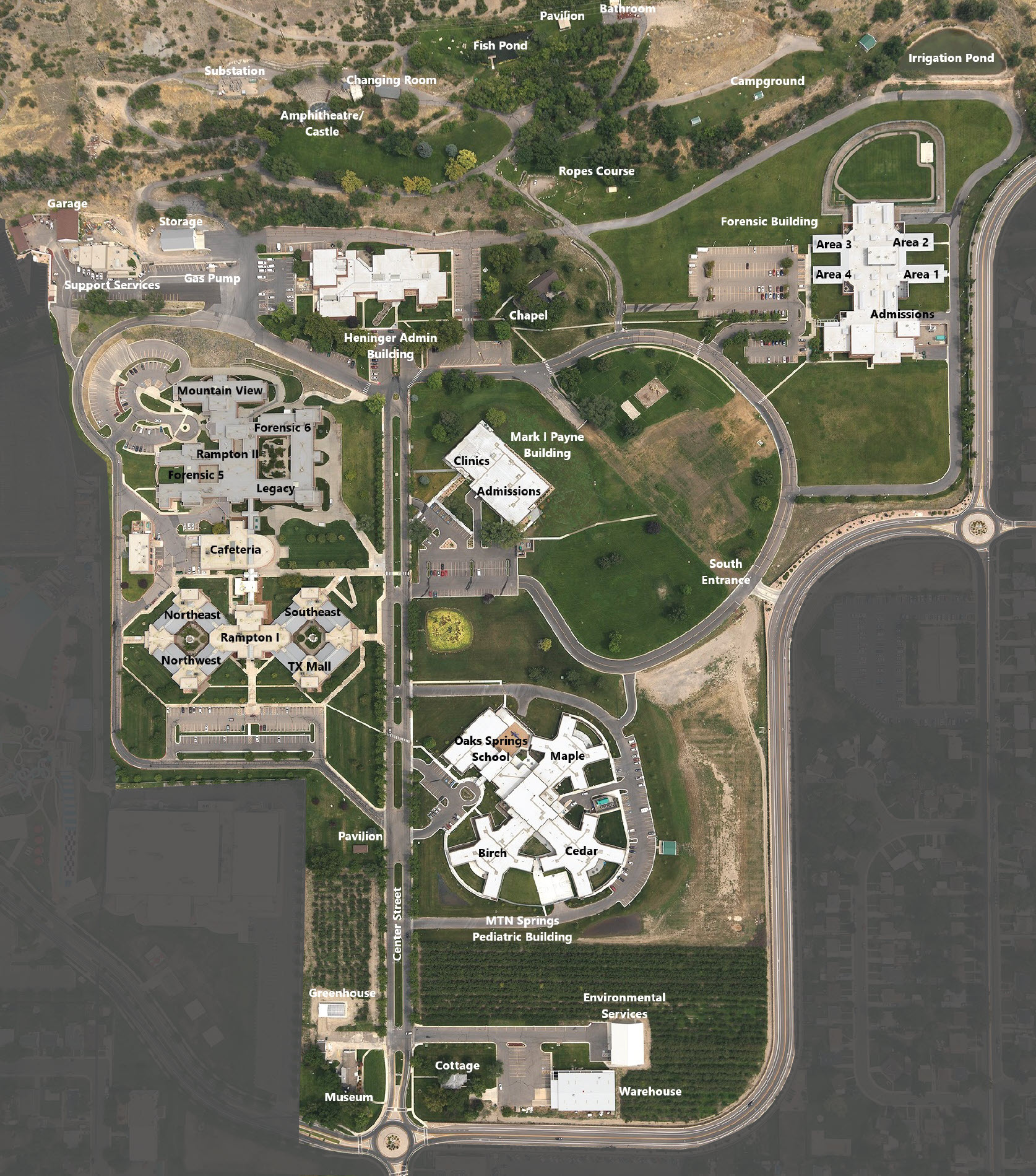 USH Campus Map - Opens in new tab